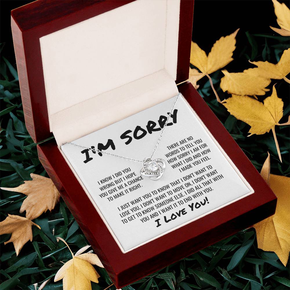 Sorry Apology 1 - Love Knot Necklace