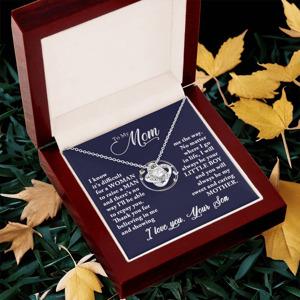 Mom - Caring Mother - Necklace Love Knot Necklace