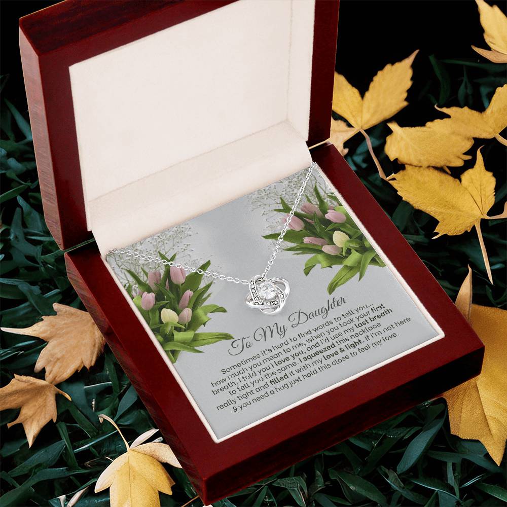 Love Knot Necklace For Daughter 3 Love Knot Necklace