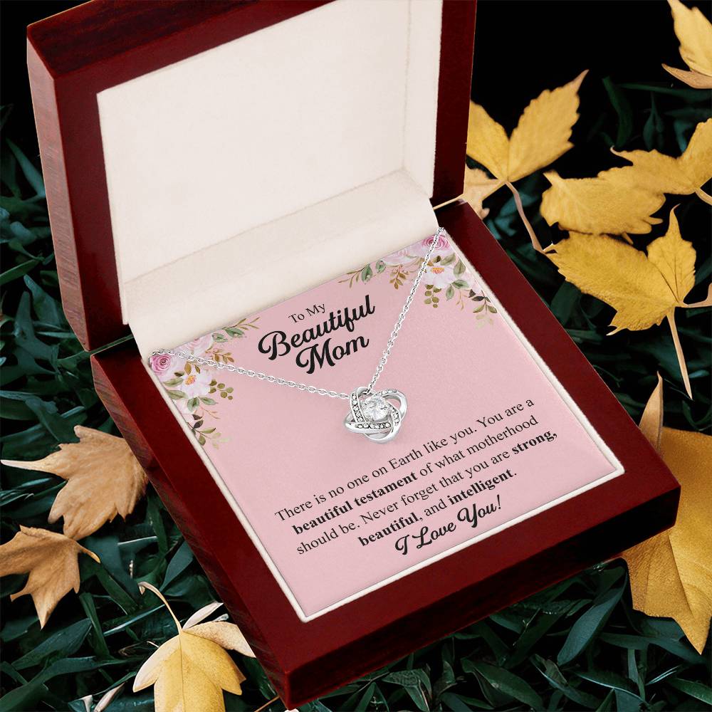 Mothers Day Gift From Daughter Mother Of The Groom Gift From Son Presents For Mom Birthday Sentimental Jewelry Necklace For Mom 2 Love Knot Necklace