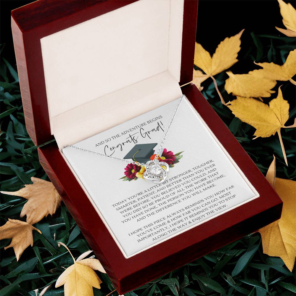 Graduation Gift For Her Graduate Necklace Class Of 2022 Hight School College Graduatio Love Knot Necklace