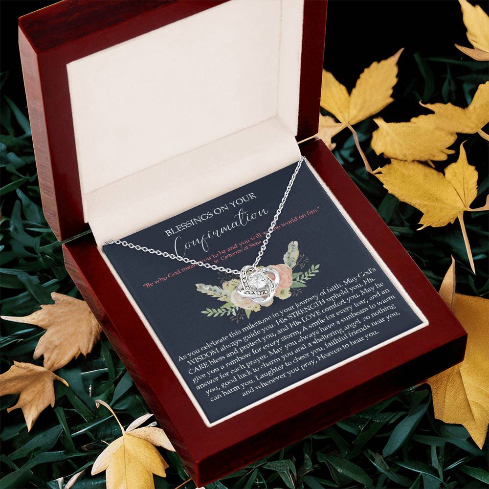 Confirmation Gifts For Girls Customize Gifts For Her Confirmation Ne Love Knot Necklace