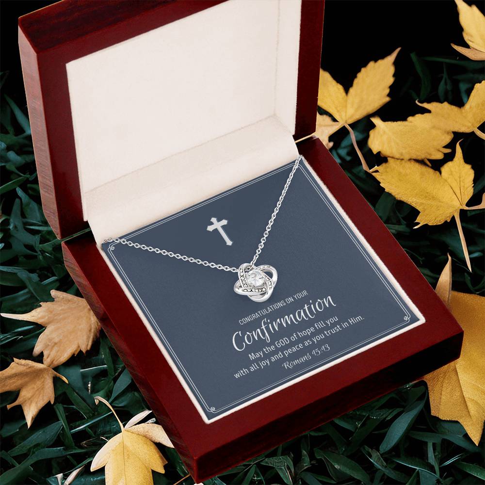 Confirmation Gift For Young Ladies Confirmation Granddaughter Love Knot Necklace Confirmation Gift Ideas For Girls Catholic Confirmation 1 Love Knot Necklace