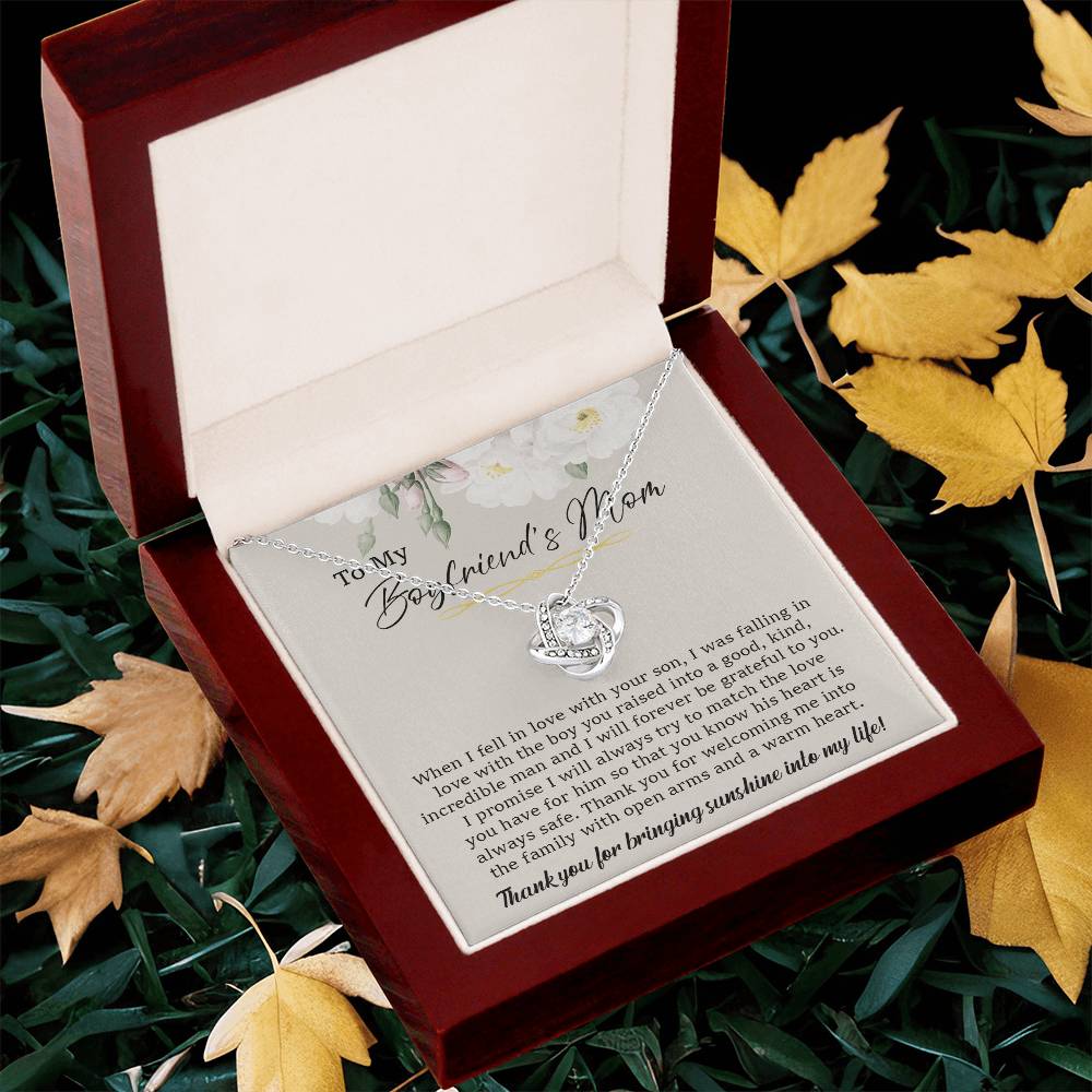 To My Boyfriend's Mom Necklace Gift For Boyfriend Mom Boyfriends Mom Mothers Day Gift Birthday Gift Boyfriend's Mom Love Knot Necklace