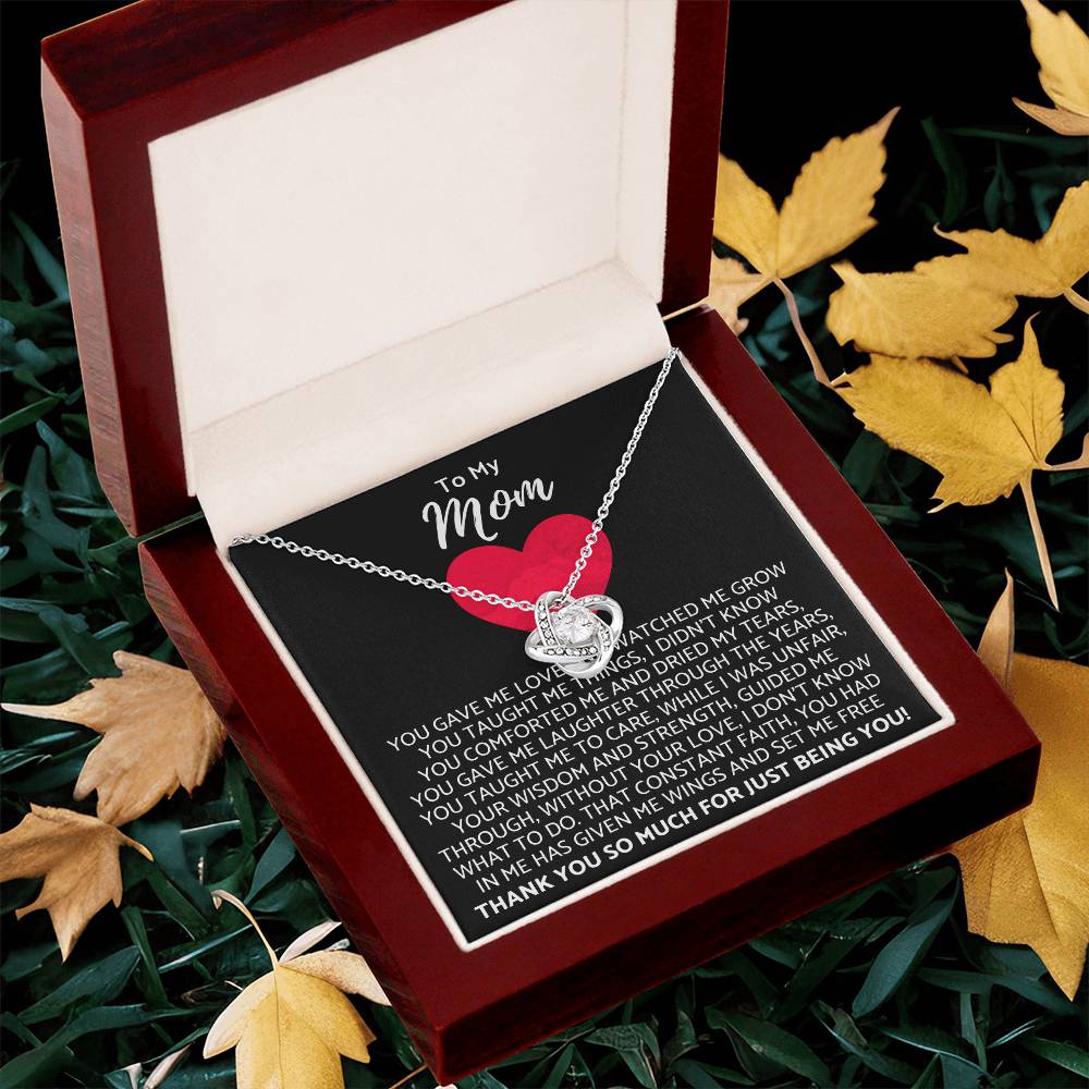 Premium Mother's Day Necklace Customize Gift For Your Loving Mom! ?? 2 Love Knot Necklace