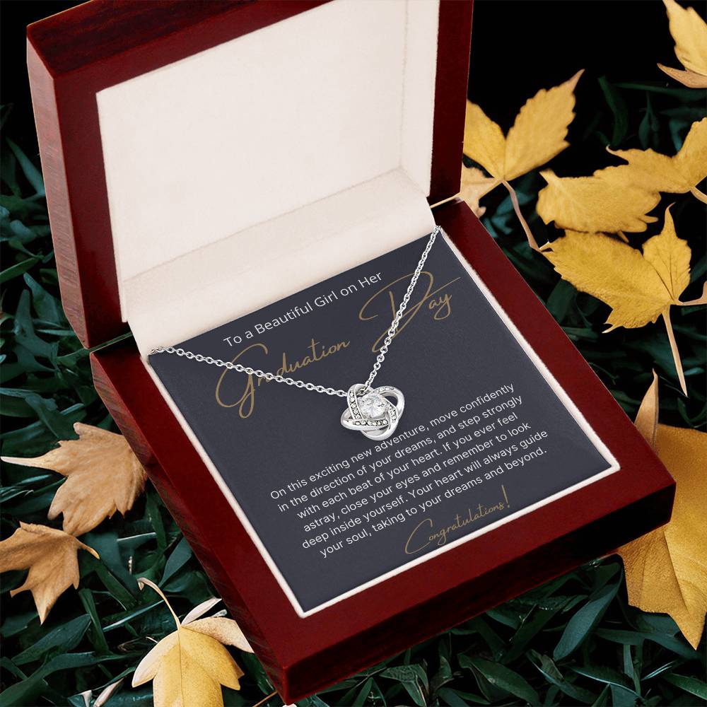 Gift For Girls On Graduation Love Knot Necklace