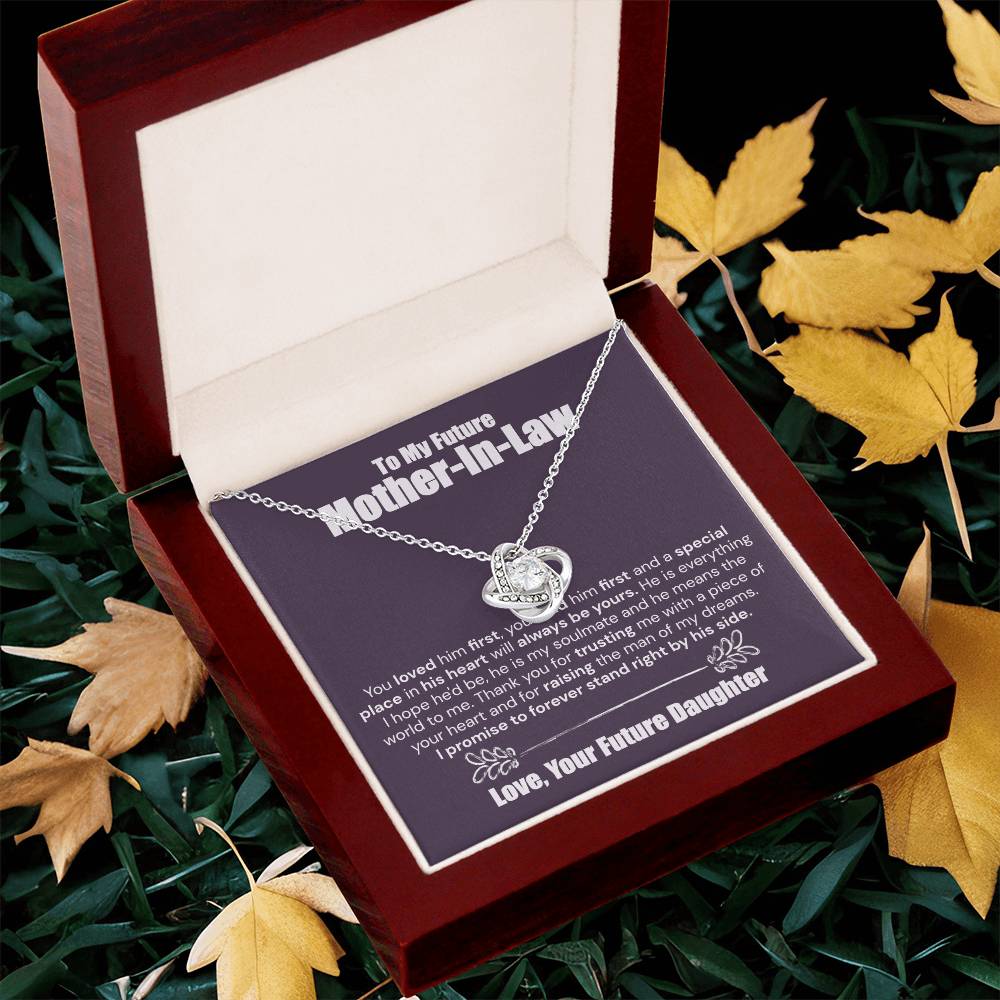 To My Future Mother-In-Law I Promise - The Love Knot Necklace Love Knot Necklace