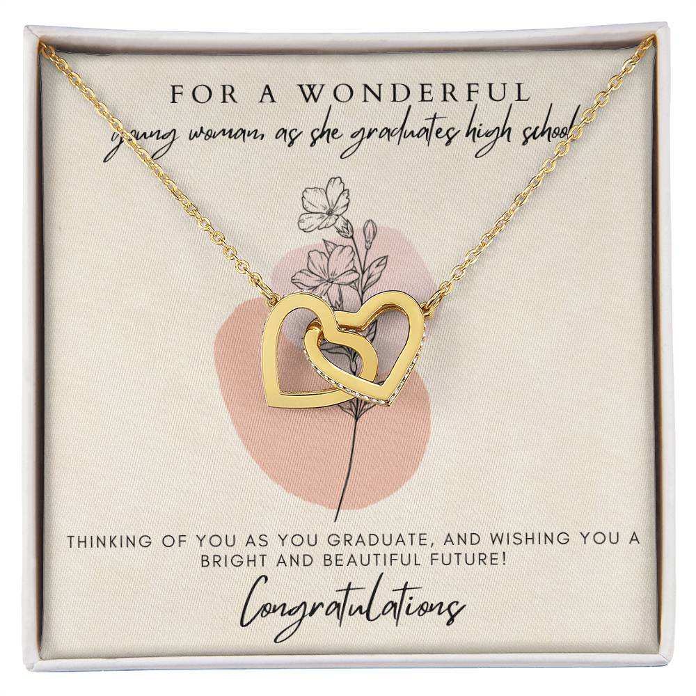 High School Graduation Interlocking Hearts Interlocking Hearts Necklace
