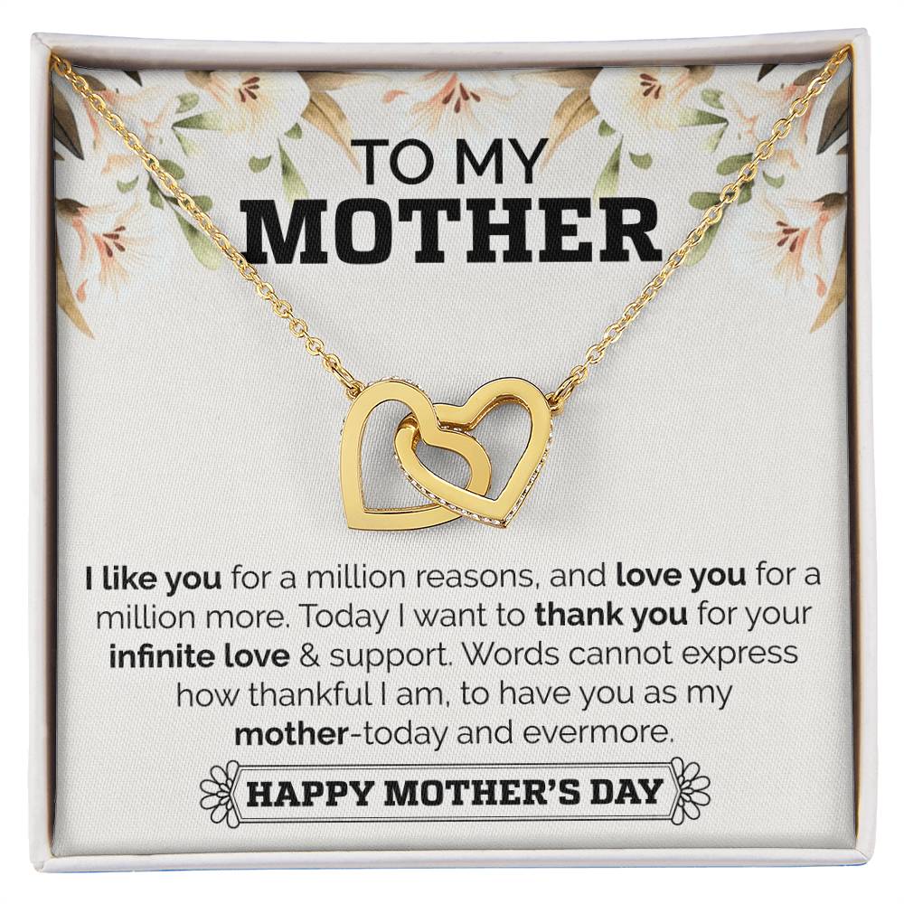 Interlocking Hearts Mother'S Day Necklace Interlocking Hearts Necklace