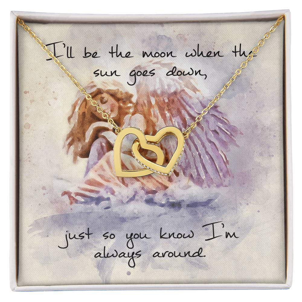 Interlocking Hearts Necklace – Angel Message Card