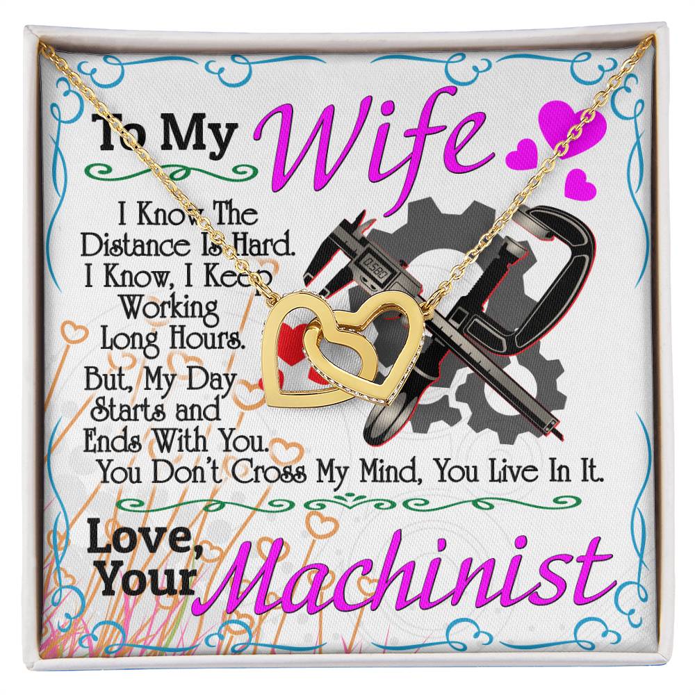 Machinist'S Wife - Interlocking Heart Necklace Interlocking Hearts Necklace