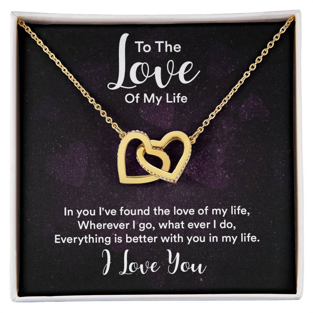 To My Beautiful Girlfriend Love Knot Necklace Anniversary Gift For Girlfriend Christmas Girlfriend Gift Gift For Girlfriend Interlocking Hearts Necklace