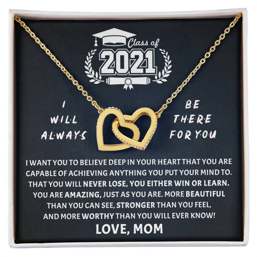 Believe In Deep Interlocking Hearts Necklace