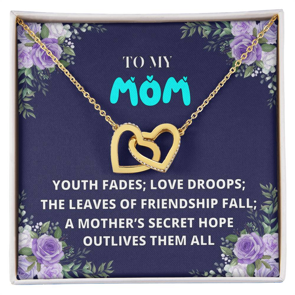 Mothers Day Gift From Daughter Son - Mother Necklace Gifts For Mom Mom Necklace Interlocking Hearts Interlocking Hearts Necklace
