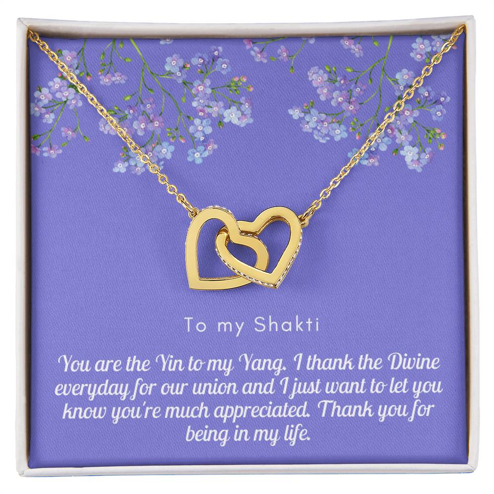 Light Shakti-Less Likely Interlocking Hearts Necklace