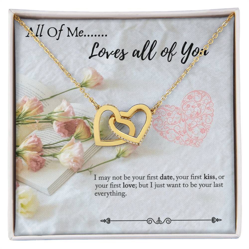 Gift For Significant Other - Gift For Wife - Gift For Girlfriend Interlocking Hearts Necklace