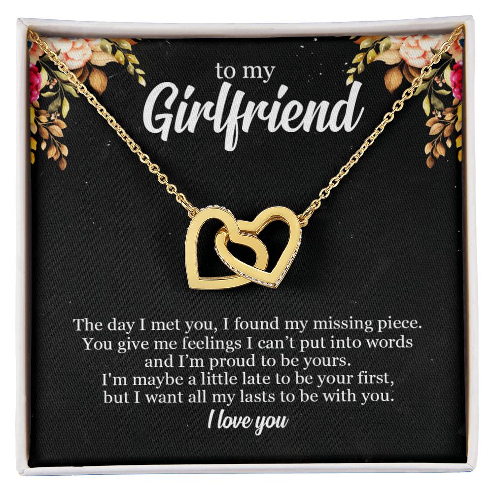 To My Future Wife - Premium Lovecube Necklace - So19 Interlocking Hearts Necklace