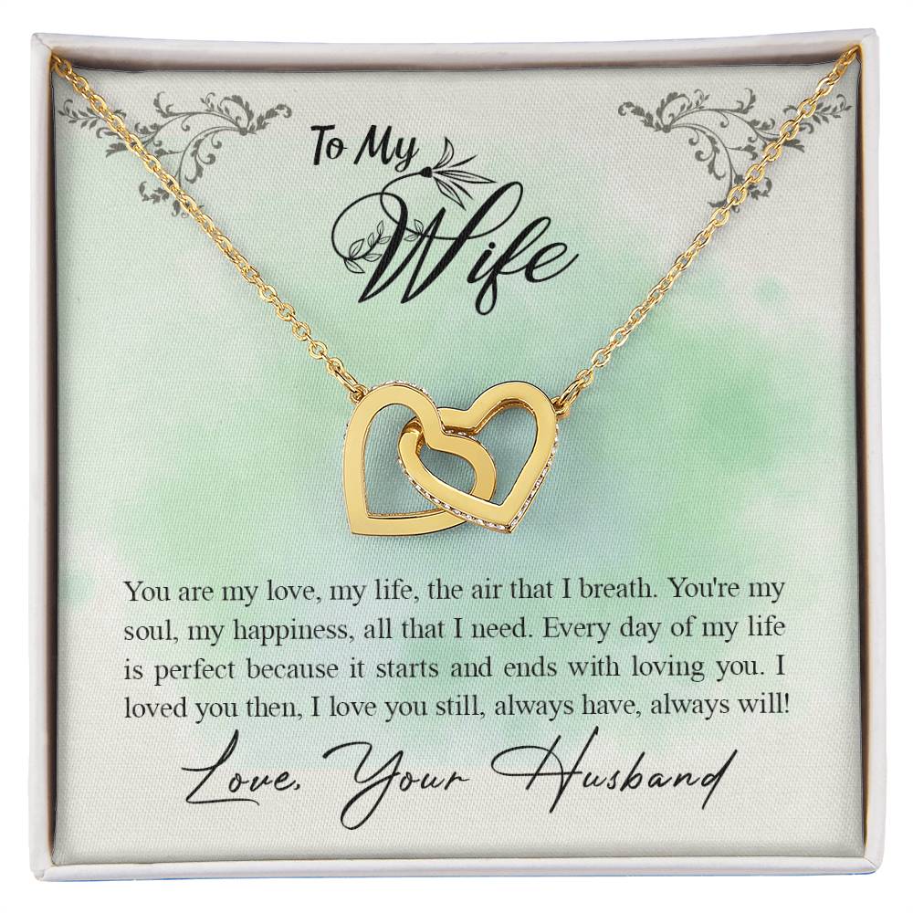 Interlocked Heart Neckless - For Wife Interlocking Hearts Necklace