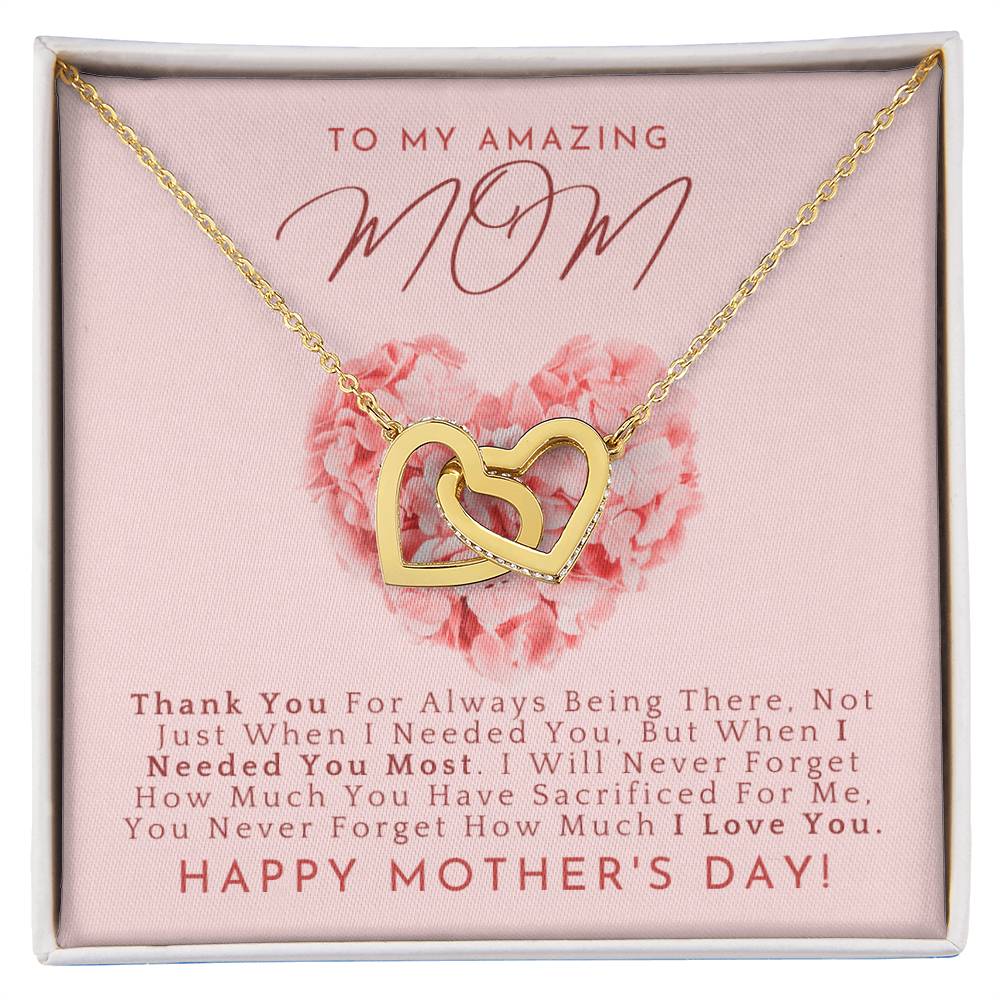 The Perfect Mother'S Day Gift. Interlocking Hearts Necklace