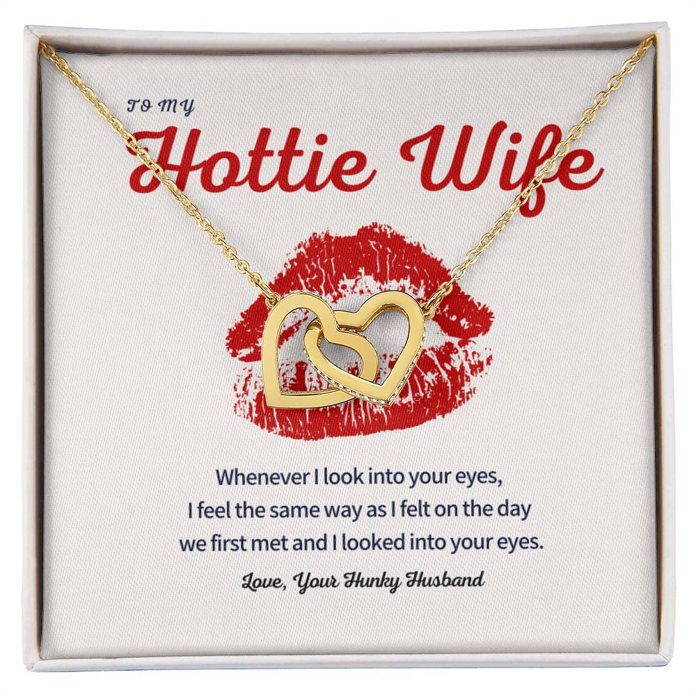 The Love Knot Necklace Interlocking Hearts Necklace