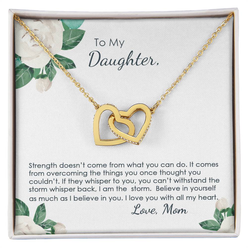 You Are The Storm - Interlocking Hearts Necklace