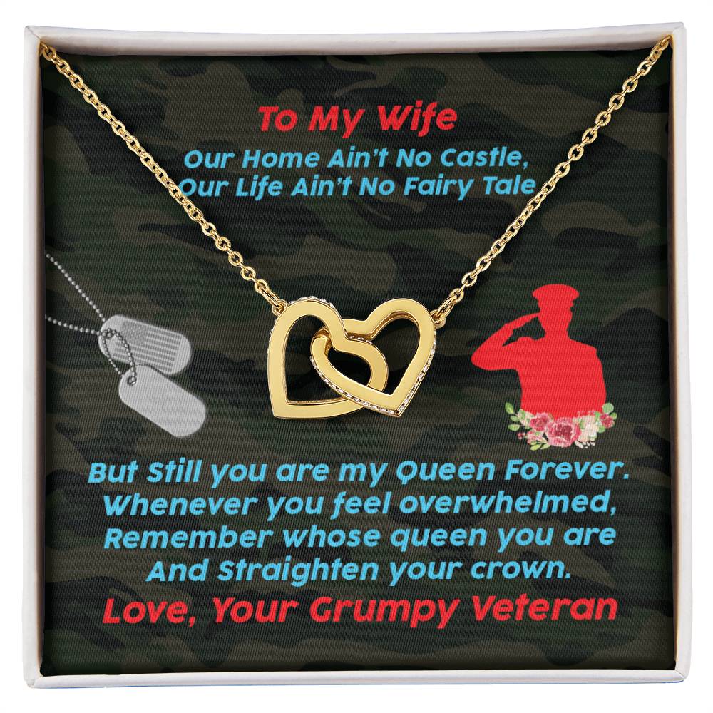 Veteran'S Wife - Interlocking Heart Necklace Interlocking Hearts Necklace