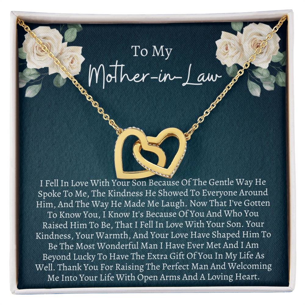 Gift For Mother In Law Interlocking Interlocking Hearts Necklace