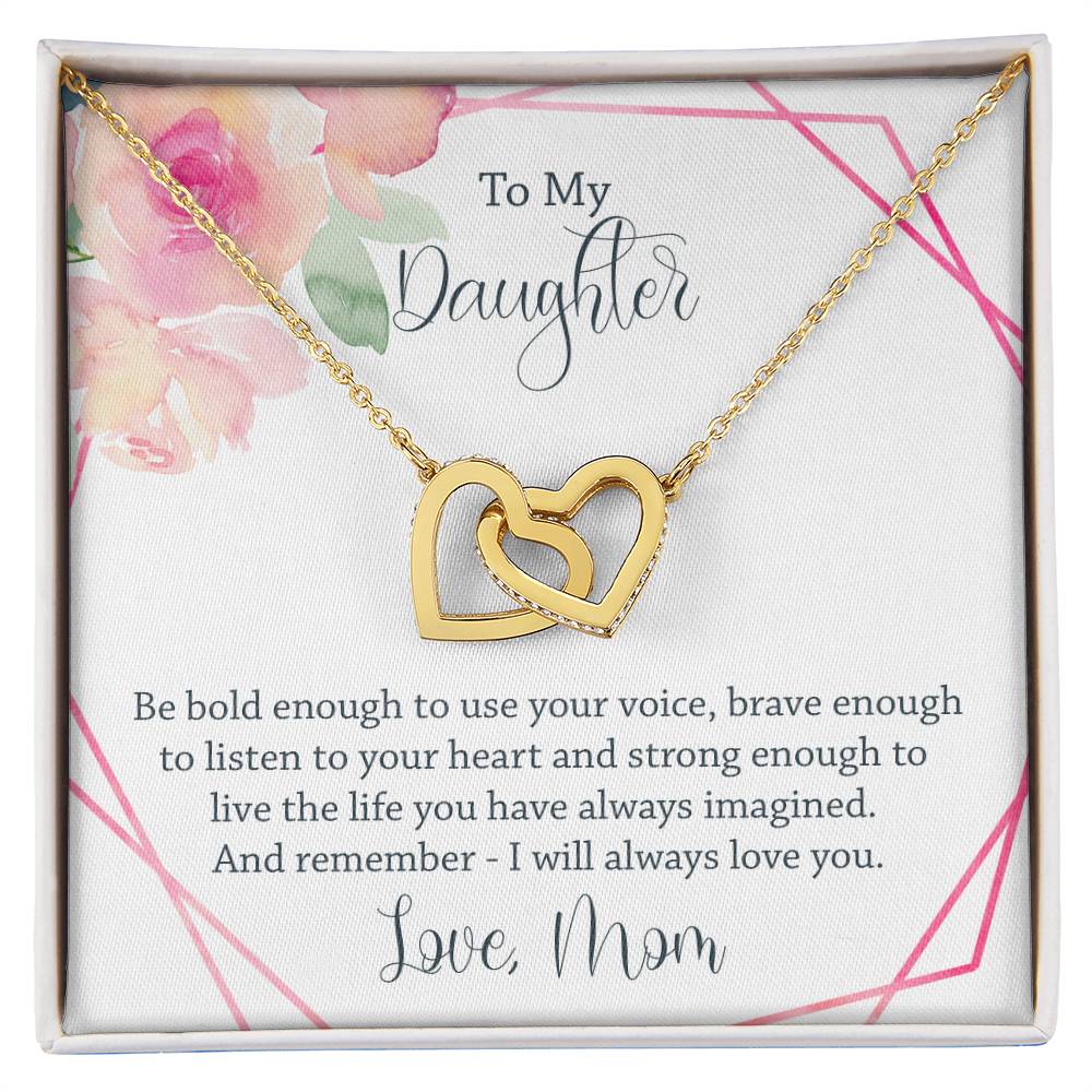Interlocking Heart Necklace - Be Bold Enough Interlocking Hearts Necklace