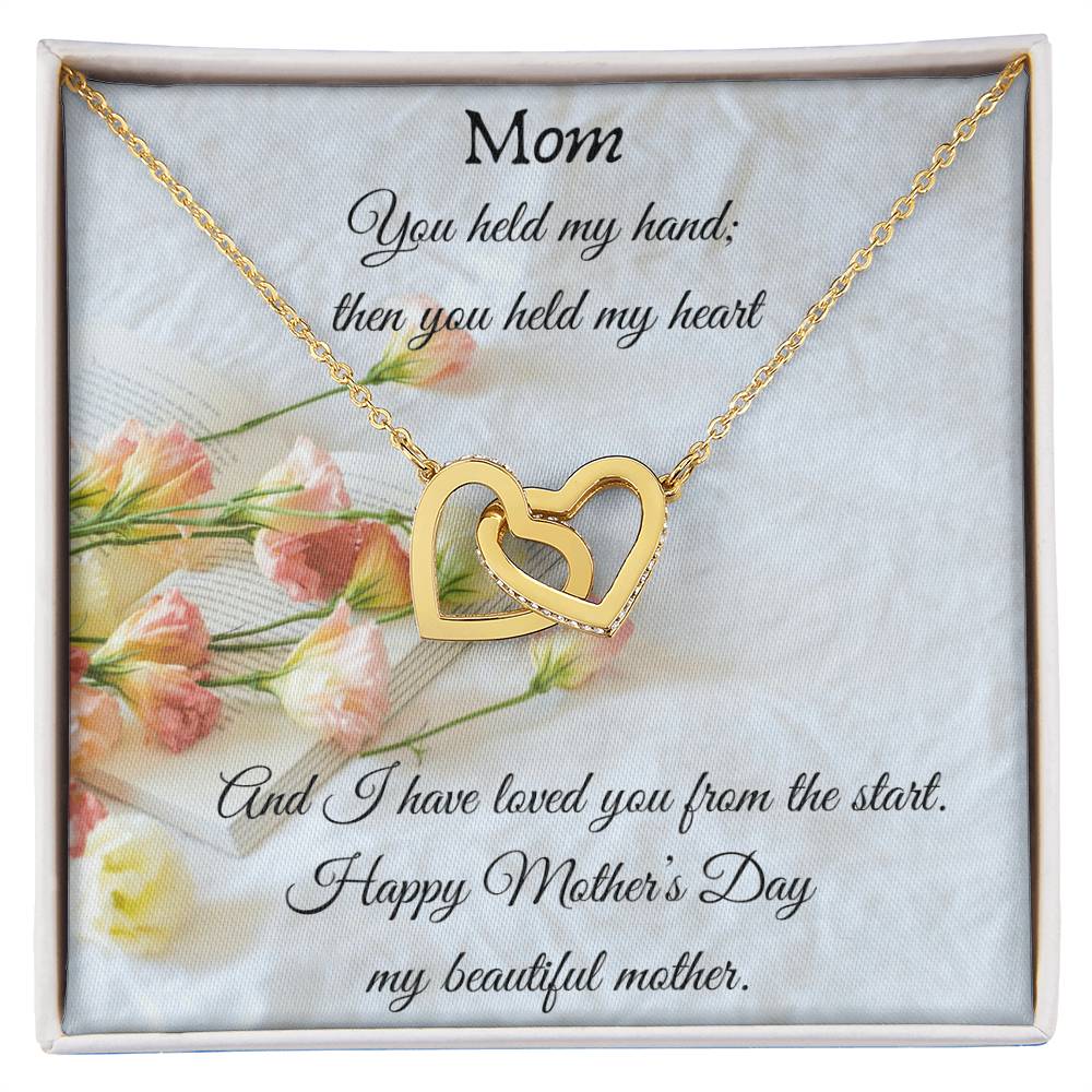 Gift For Mom On Mother’S Day - Interlocking Heart Necklace Interlocking Hearts Necklace