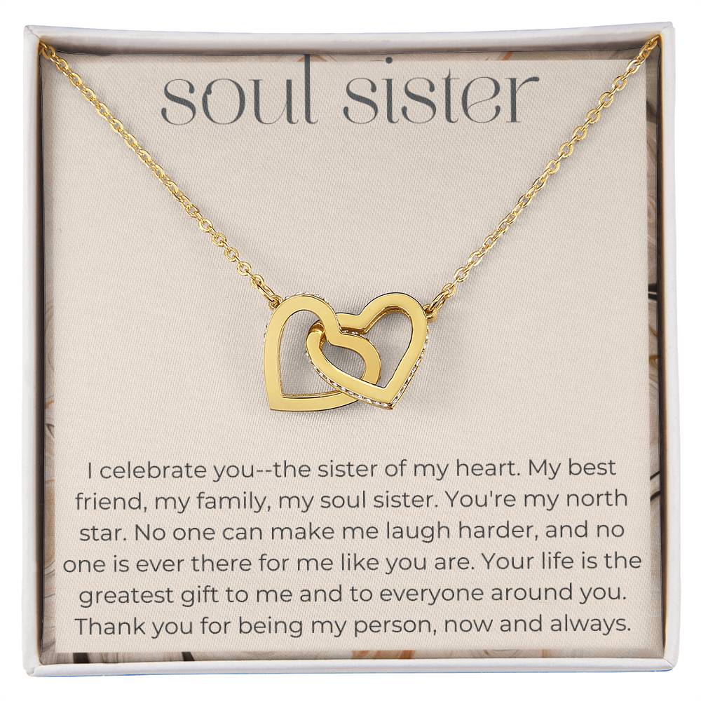 Soul Sister Interlocking Hearts Necklace