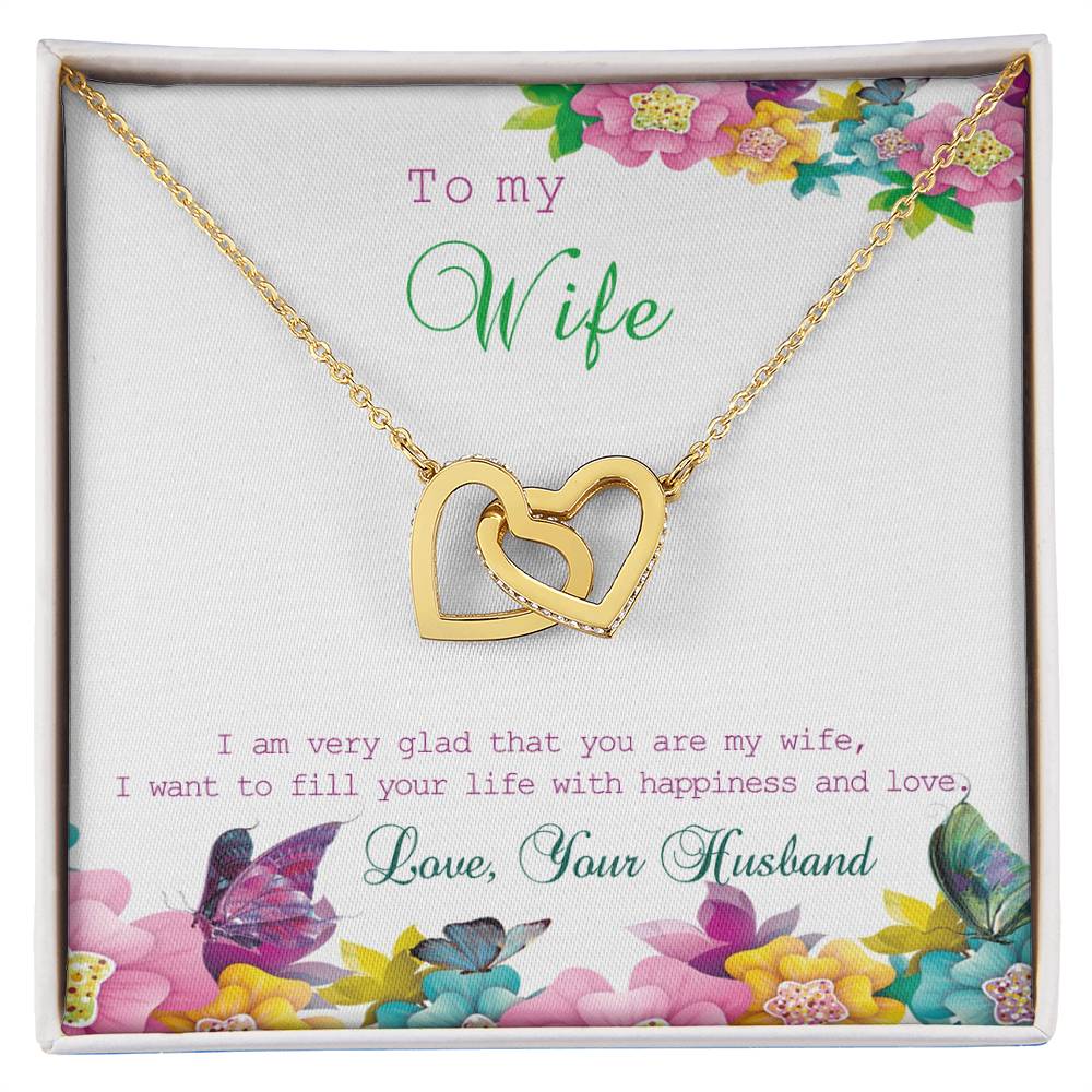 Gift For Wife Interlocking Hearts Necklace