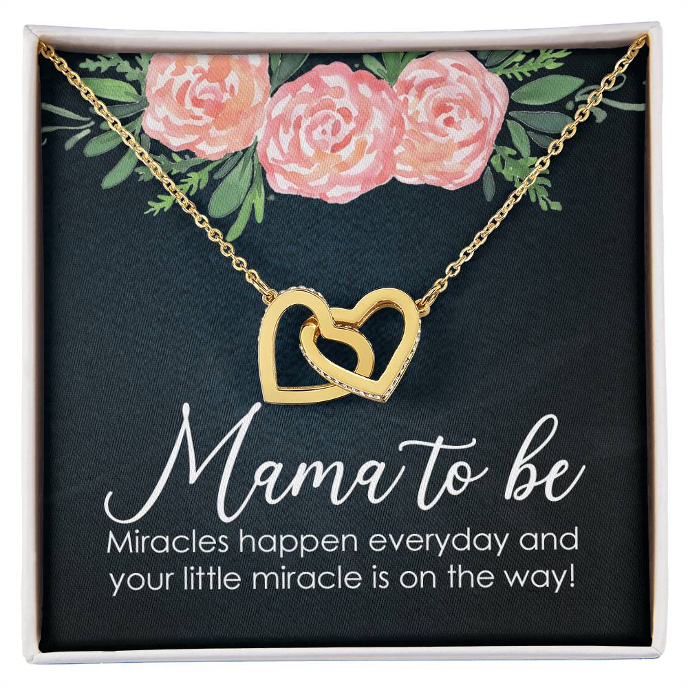 New Mom - Miracle Interlocking Hearts Necklace