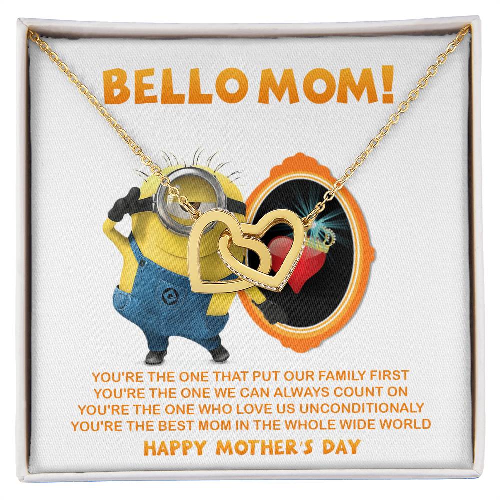 Bello Mom! - Happy Mother'S Day - Tmm17 Interlocking Hearts Necklace