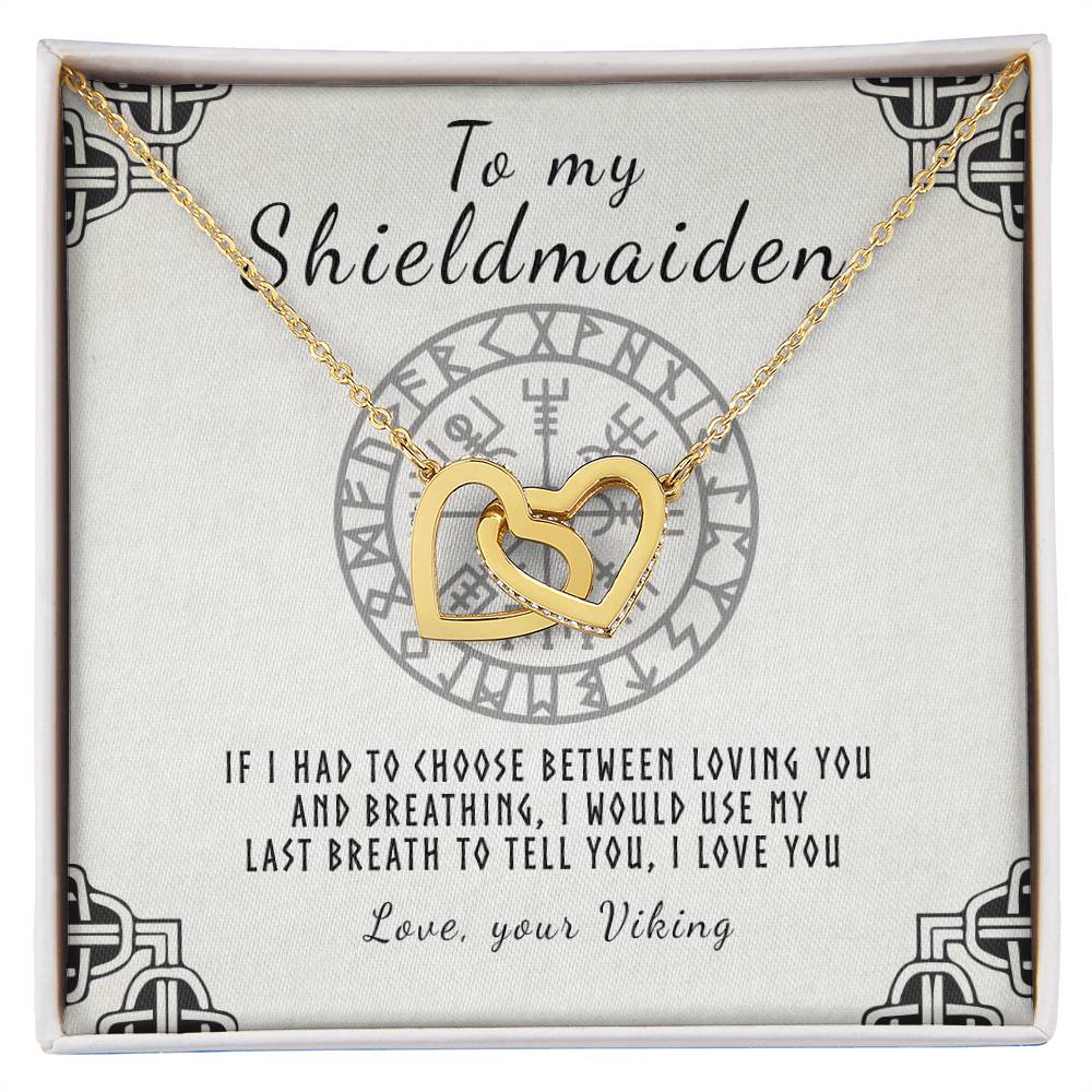My Shieldmaiden Interlocking Hearts Necklace