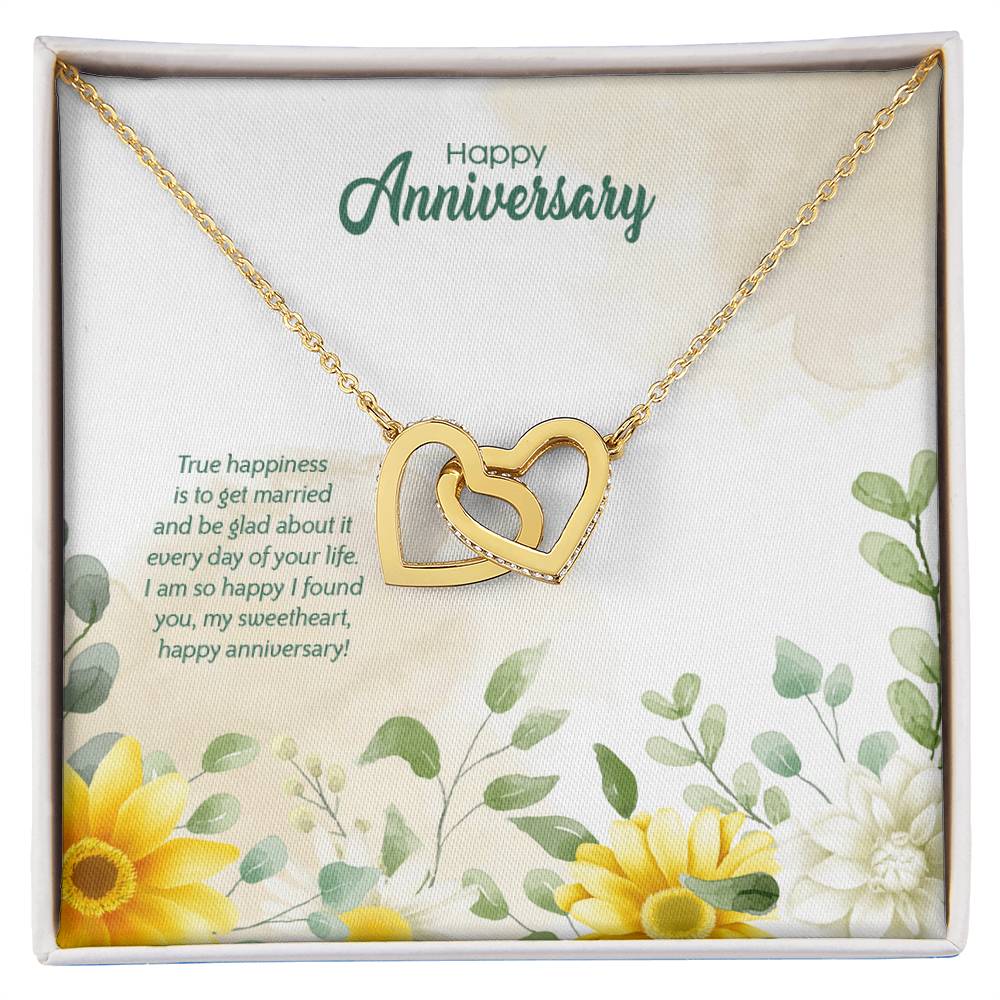 Anniversary Edition Happily Married - Interlocking Hearts Necklace