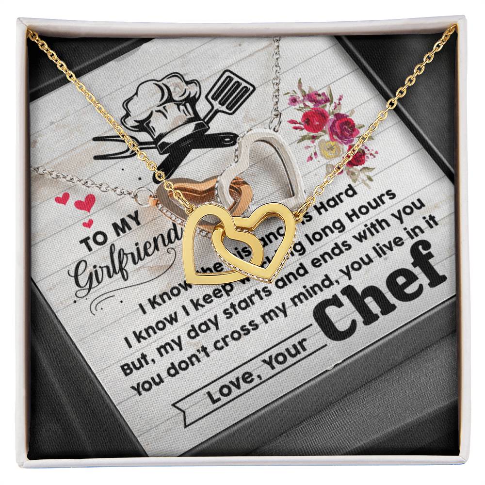 Chef'S Girlfriend-Interlocking Heart Necklace Interlocking Hearts Necklace