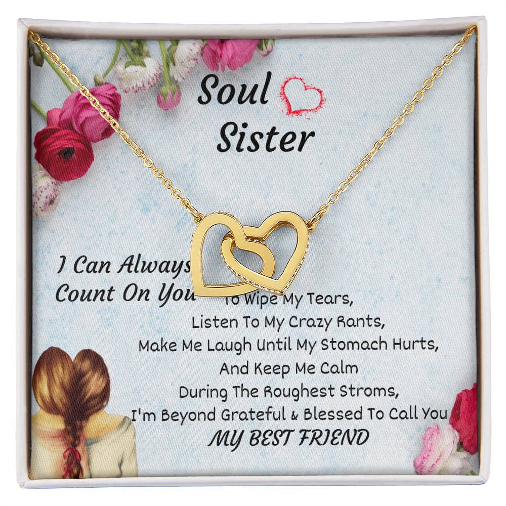 Soul Sister Interlocking Heart Necklace Interlocking Hearts Necklace