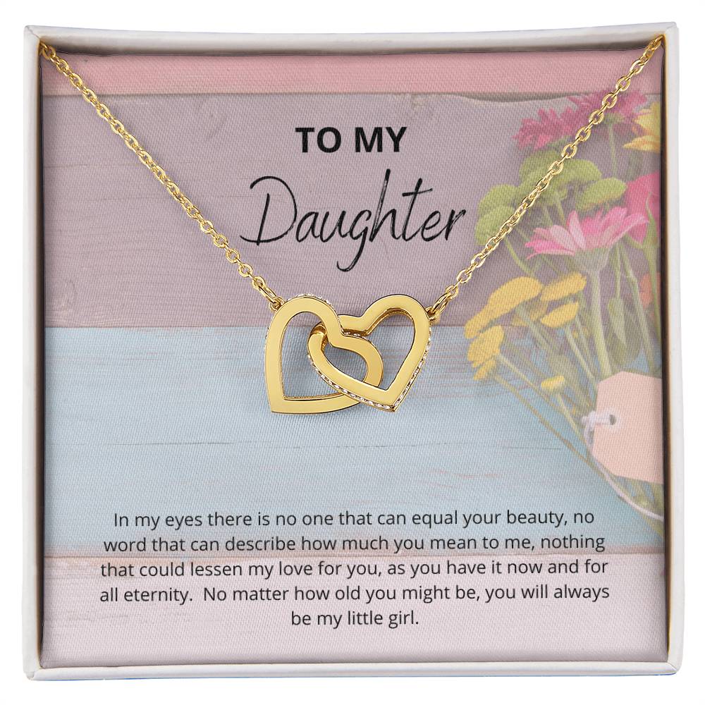 Necklace For Daughter Interlocking Hearts Necklace