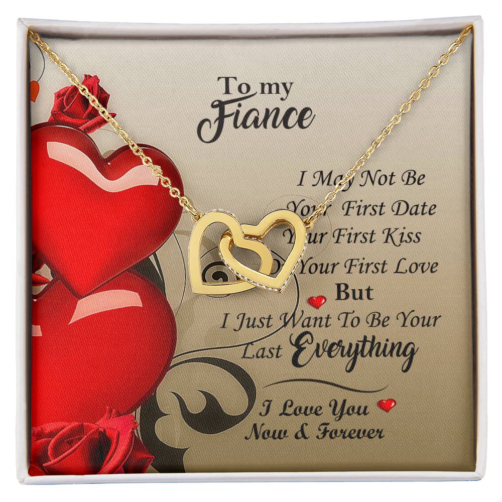 All Yours Necklace For Fiance Interlocking Hearts Necklace