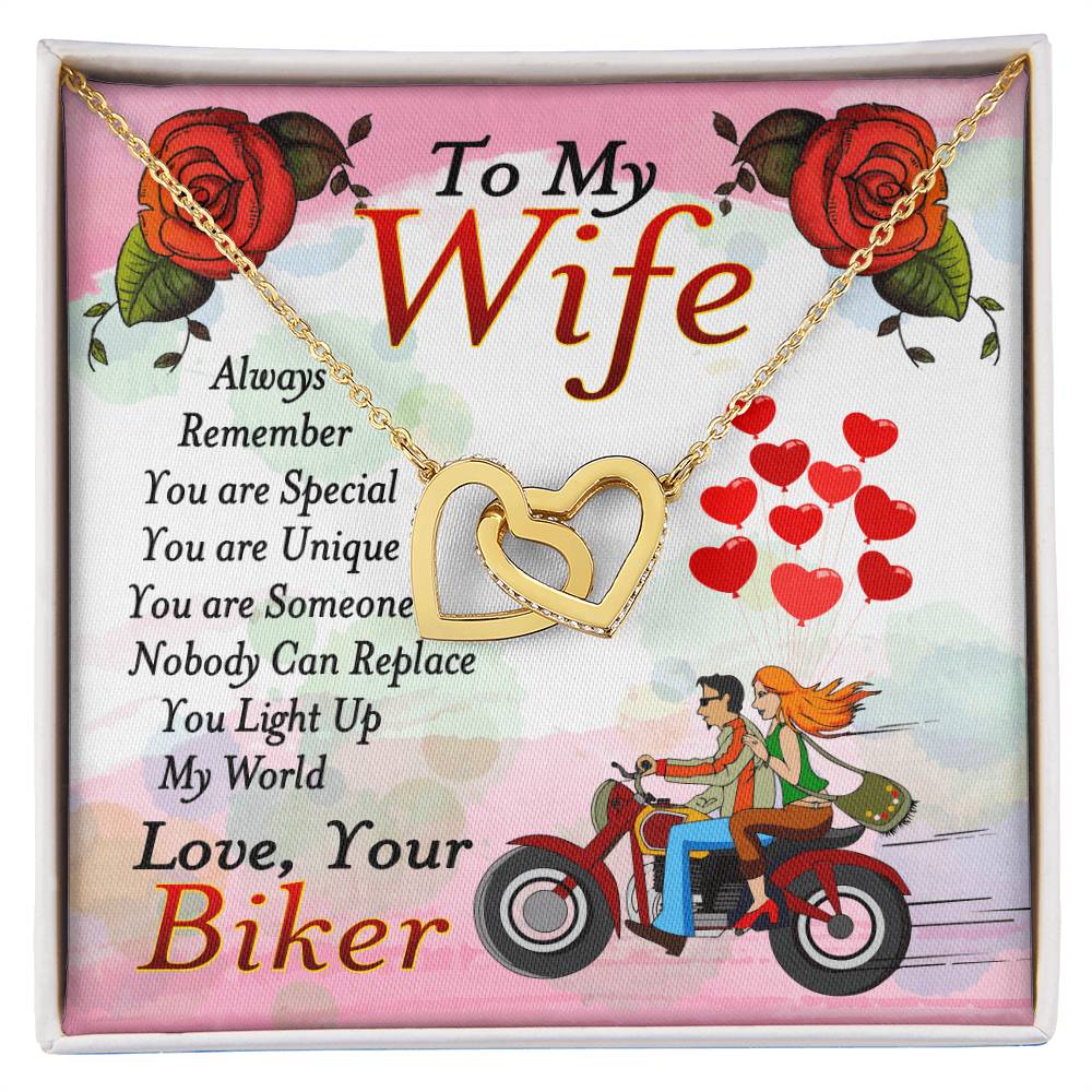 Biker'S Wife - Interlocking Heart Necklace Interlocking Hearts Necklace