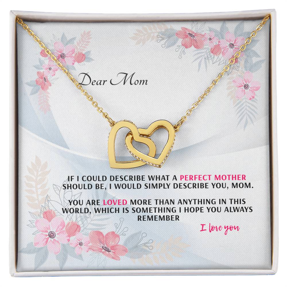 Never-Ending Love Necklace Gift Set For Mom Interlocking Hearts Necklace