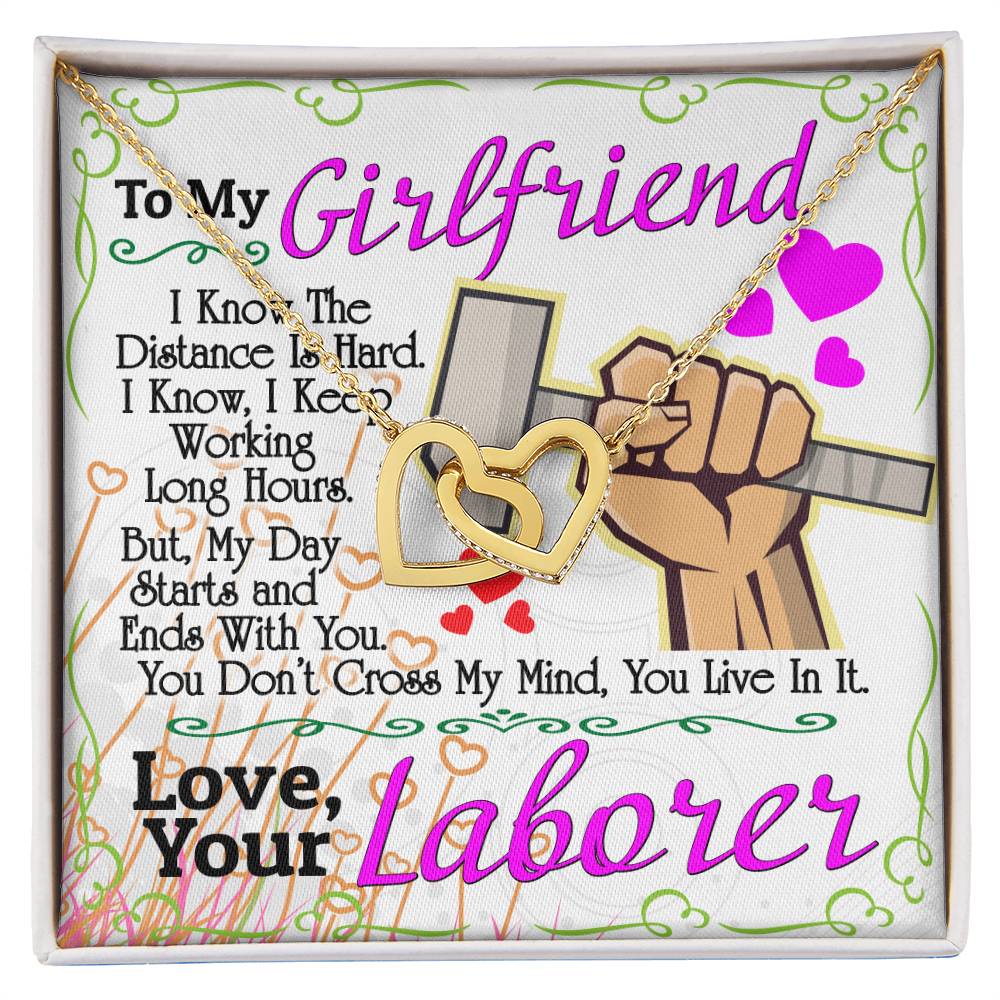 Laborer'S Girlfriend - Interlocking Heart Necklace Interlocking Hearts Necklace