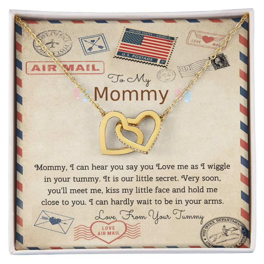 Love From Tummy Interlocking Hearts Necklace