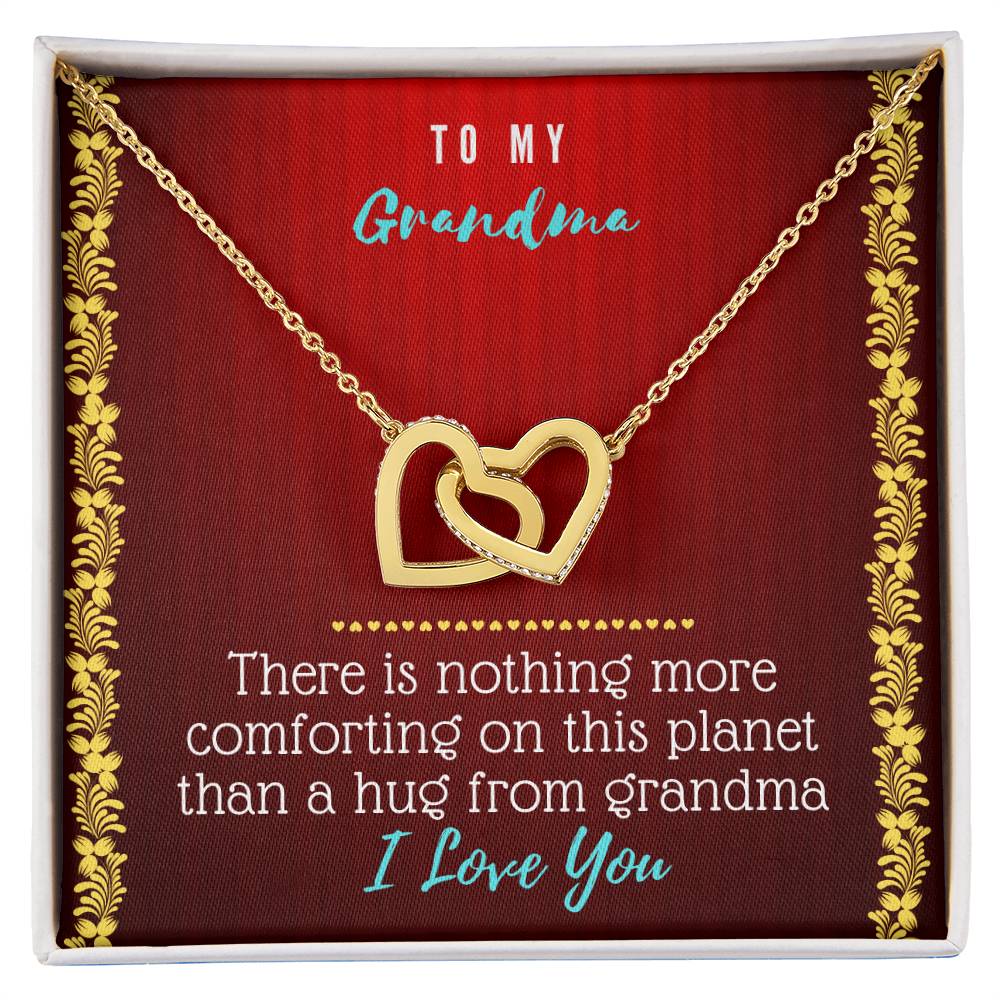 Grandma Heart Necklace Interlocking Hearts Necklace