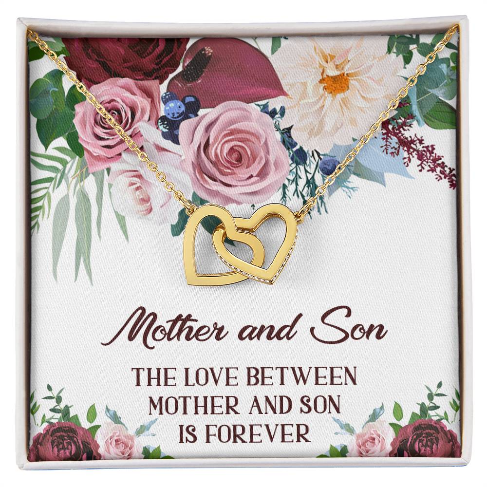 Mother Son Necklace Mother And Son Necklace Mom Jewelry From Son Interlocking Hearts Necklace Gift For Mom From Son Mother And Son Gifts