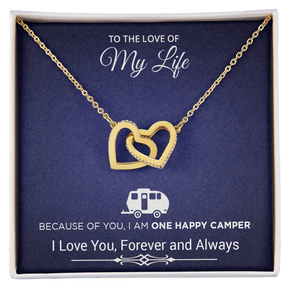 To The Love Of My Life Necklace Gift Present Soulmate Necklace Gift For My Wife Birthday Gift For My Girlfriend Thank You Love Interlocking Hearts Necklace