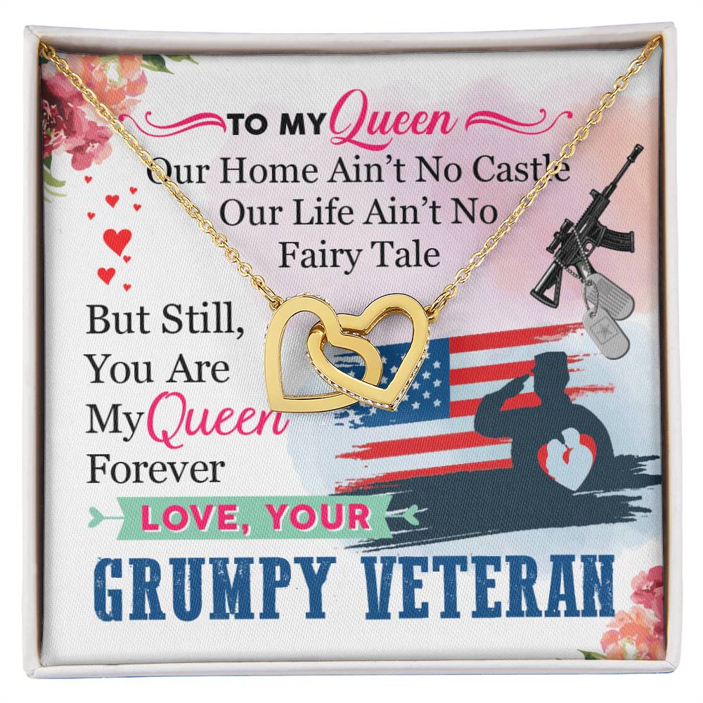 Veteran'S Wife - Interlocking Heart Necklace Interlocking Hearts Necklace