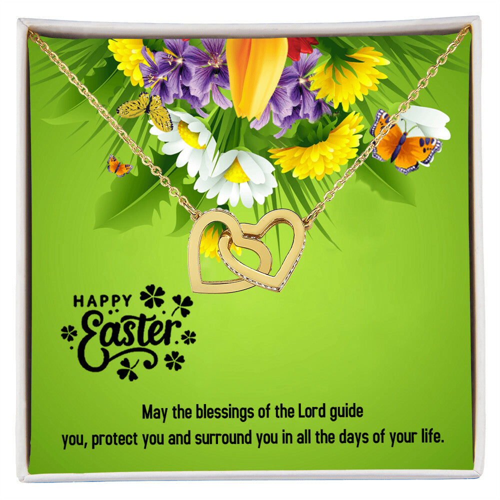 Happy Easter Gifts Interlocking Hearts Necklace