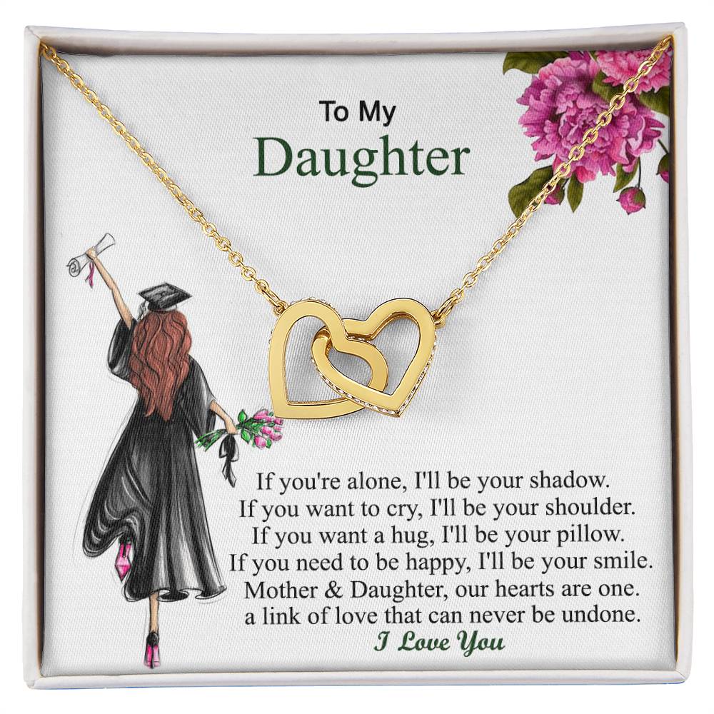 Graduation Gift For Her Graduation Day - Necklace Interlocking Hearts Necklace