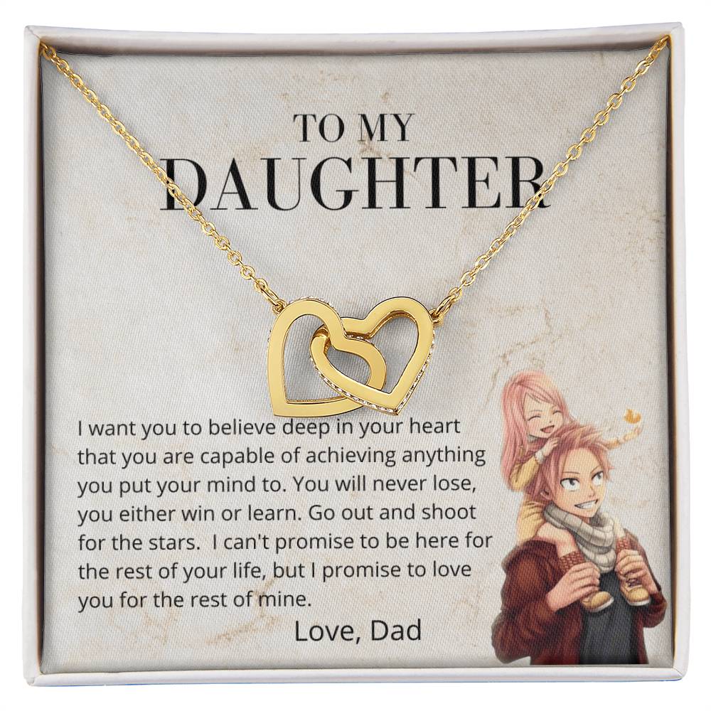 You Can Do Anything - Necklace Interlocking Hearts Necklace